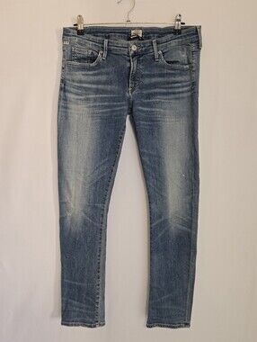 Citizens of Humanity Racer Low Rise Skinny Jeans Women's 32 Premium Distress
